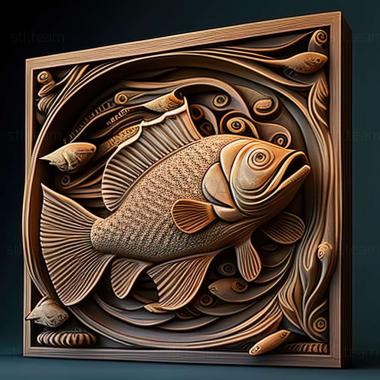 3D модель Риба пецилія (STL)